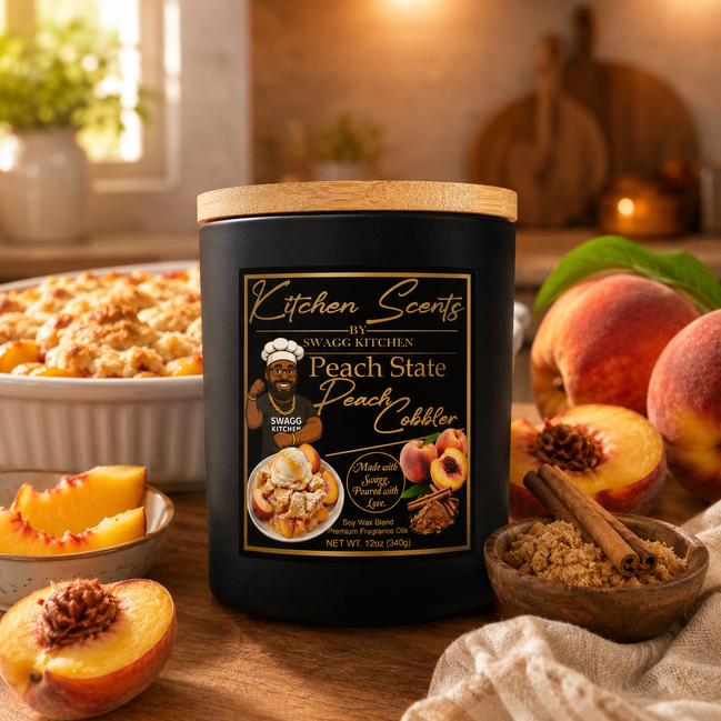 Kitchen Scents – Peach State Peach Cobbler Candle