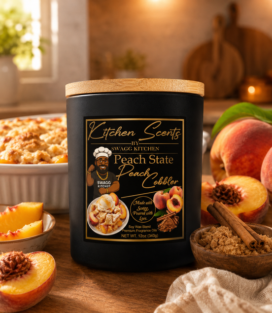 Kitchen Scents – Peach State Peach Cobbler Candle