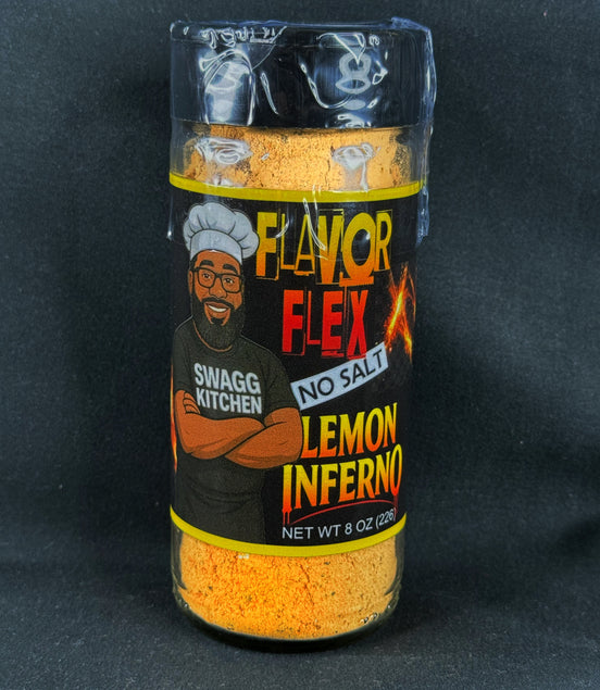 Flavor Flex Lemon Inferno – No Salt Hot Honey Lemon Pepper Seasoning
