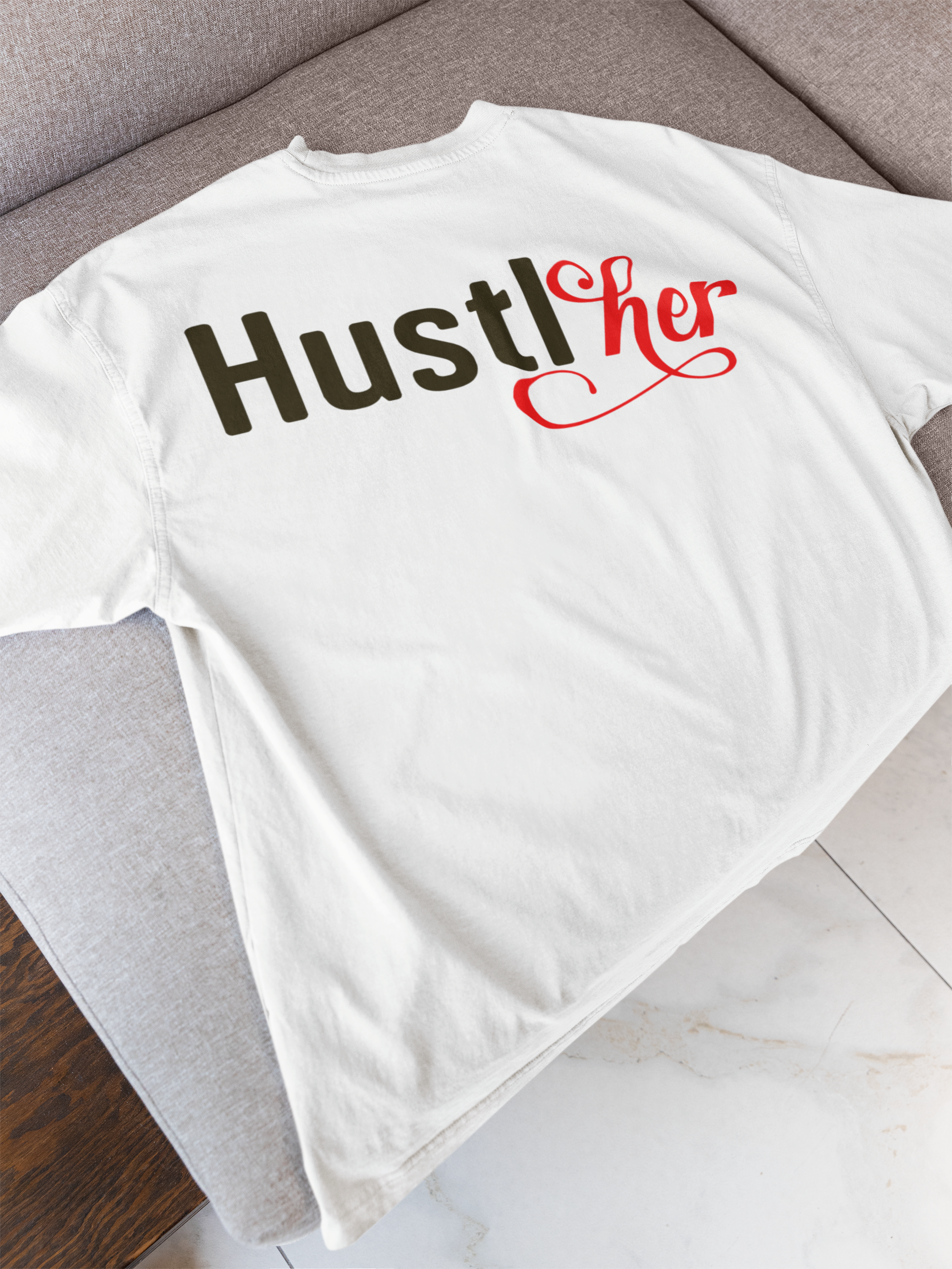 HustlHer T-Shirt - Women's Empowerment Graphic Tee | Eminence Clothing
