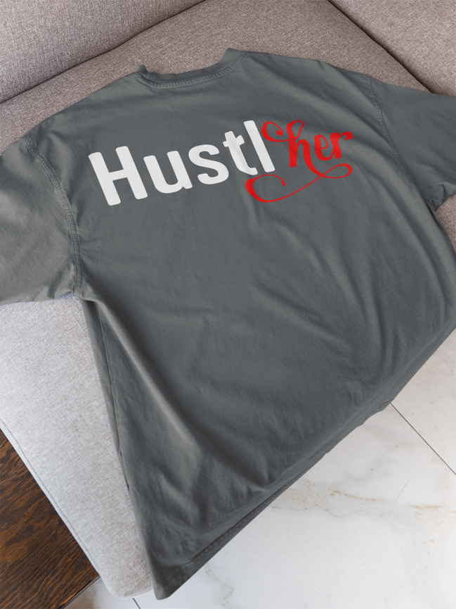 HustlHer T-Shirt - Women's Empowerment Graphic Tee | Eminence Clothing