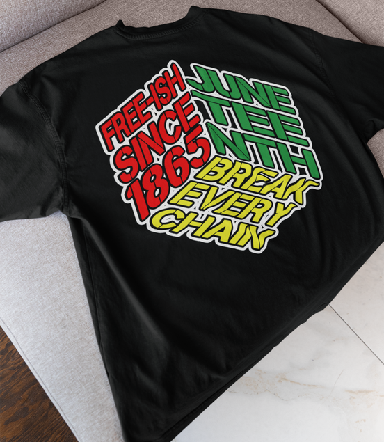 Juneteenth Cube T-Shirt - Pan-African Pride Tee | Eminence Clothing