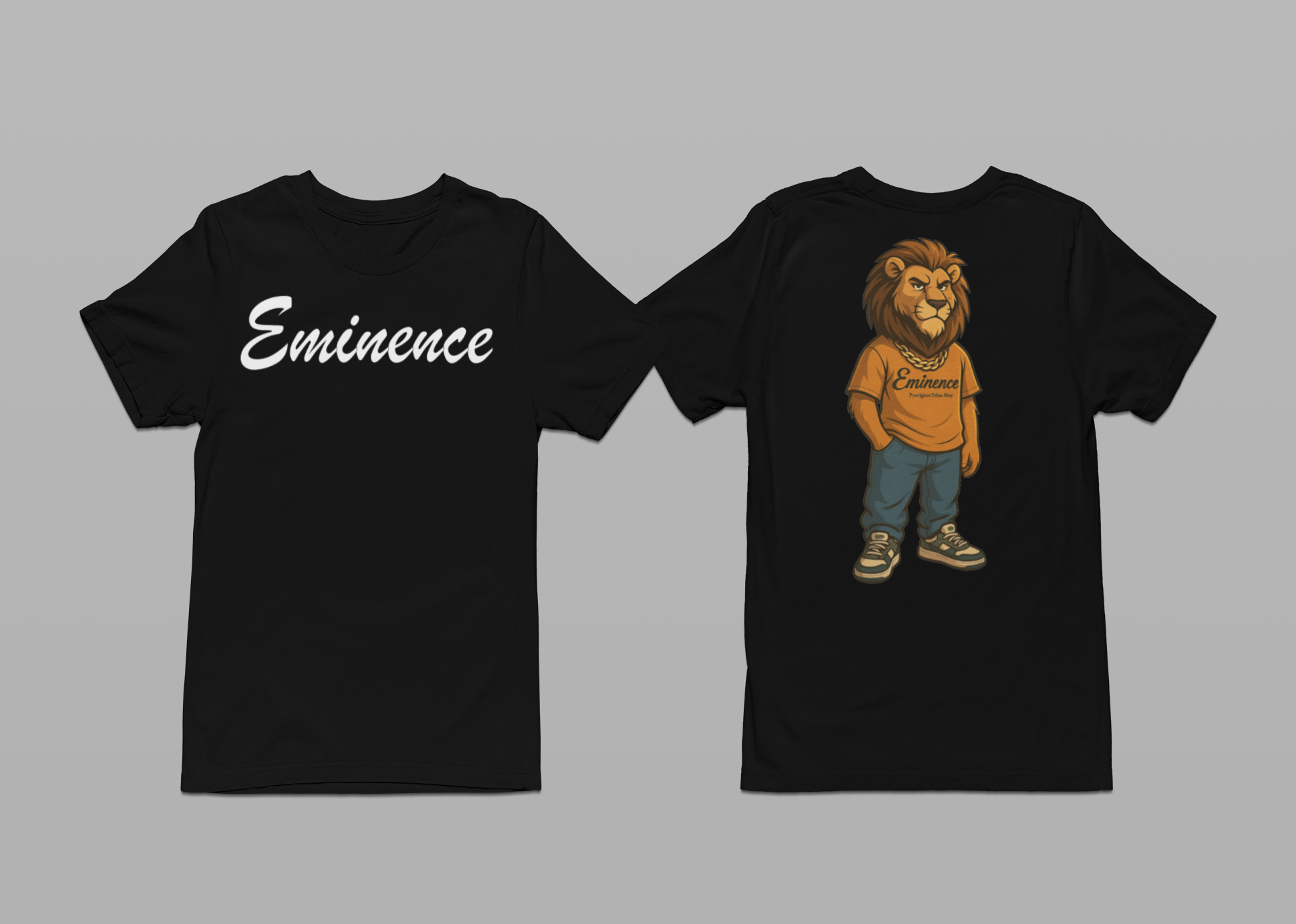 Cartoon Eminence Lion T-Shirt | Bold Streetwear Tee | Eminence Clothing