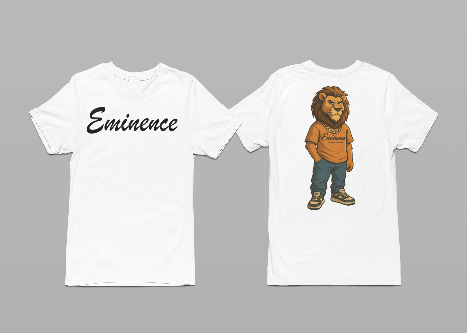 Cartoon Eminence Lion T-Shirt | Bold Streetwear Tee | Eminence Clothing