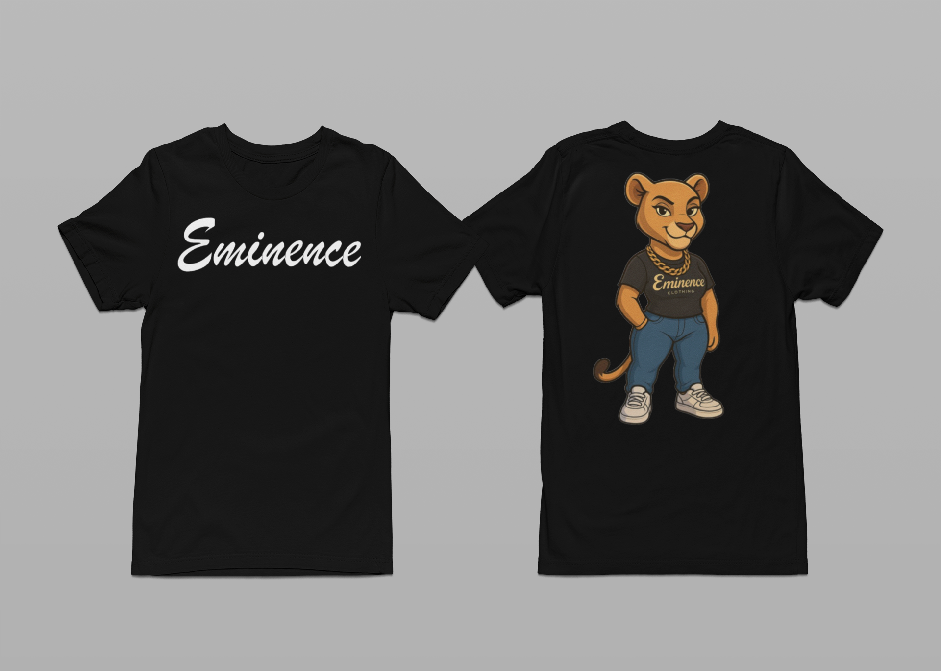Cartoon Eminence Lioness T-Shirt | Bold Streetwear Tee | Eminence Clothing