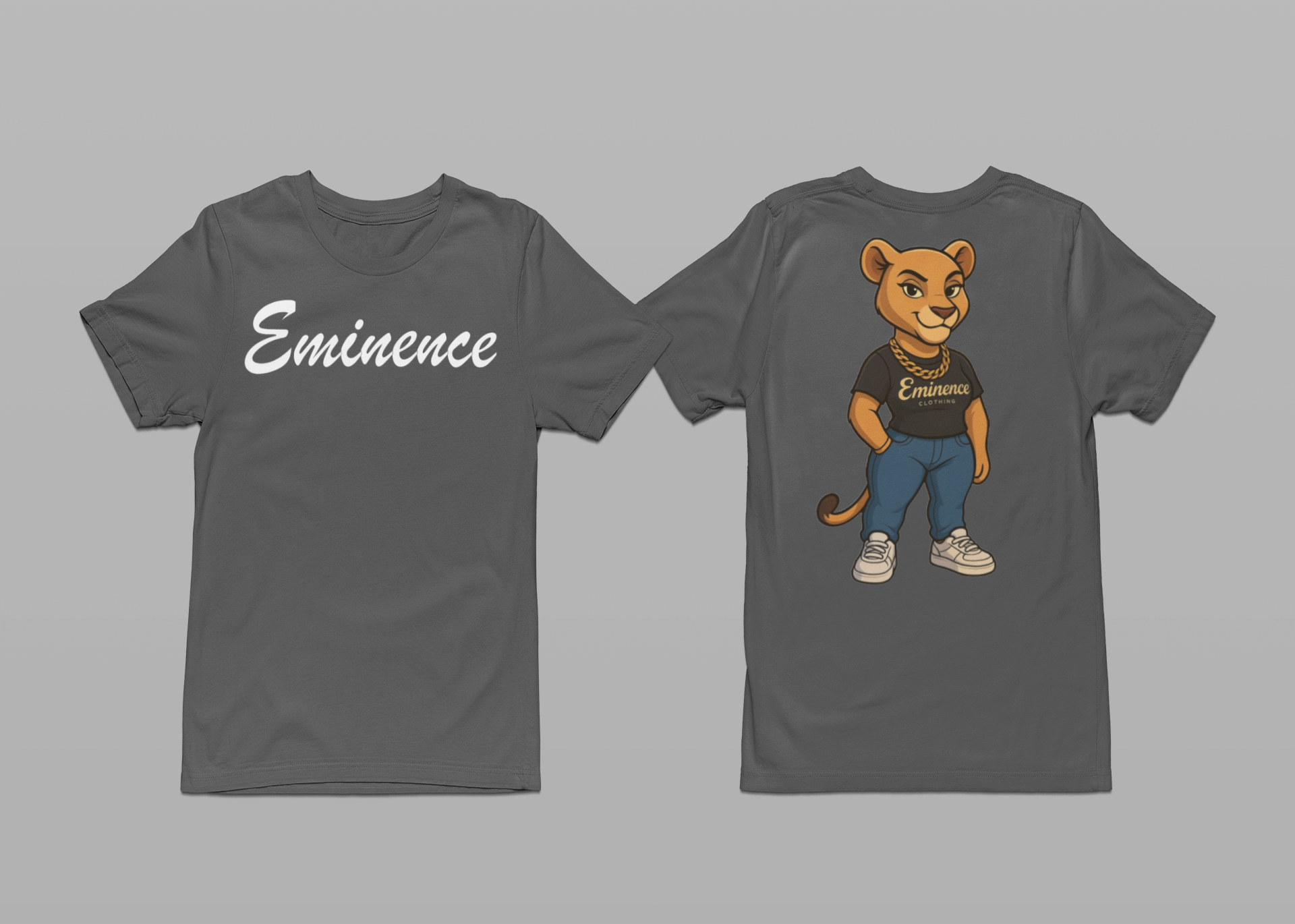 Cartoon Eminence Lioness T-Shirt | Bold Streetwear Tee | Eminence Clothing