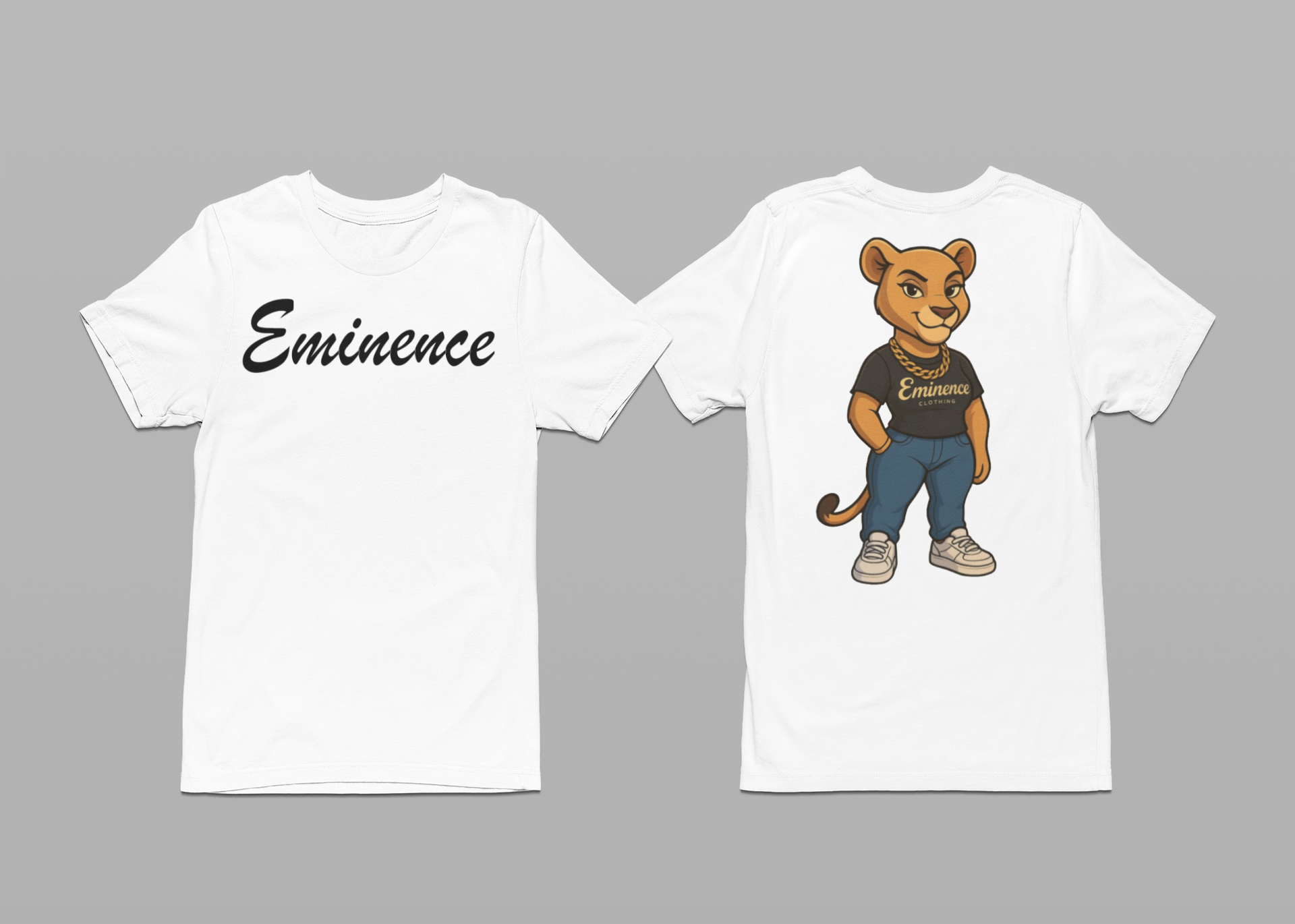 Cartoon Eminence Lioness T-Shirt | Bold Streetwear Tee | Eminence Clothing