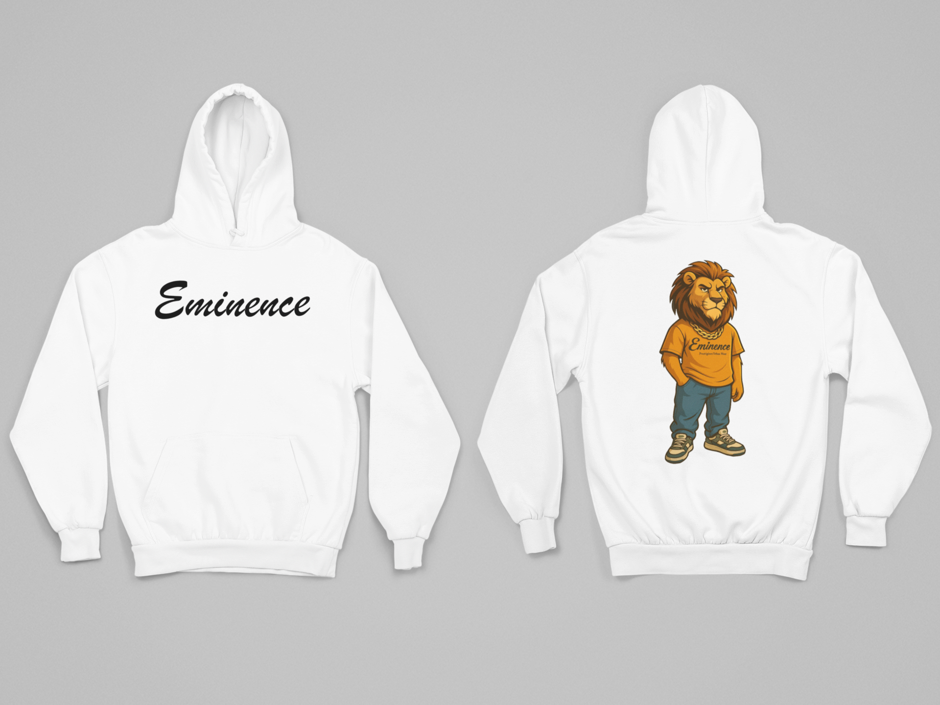 Cartoon Eminence Lion Hoodie | Bold Streetwear Hoodie | Eminence Clothing