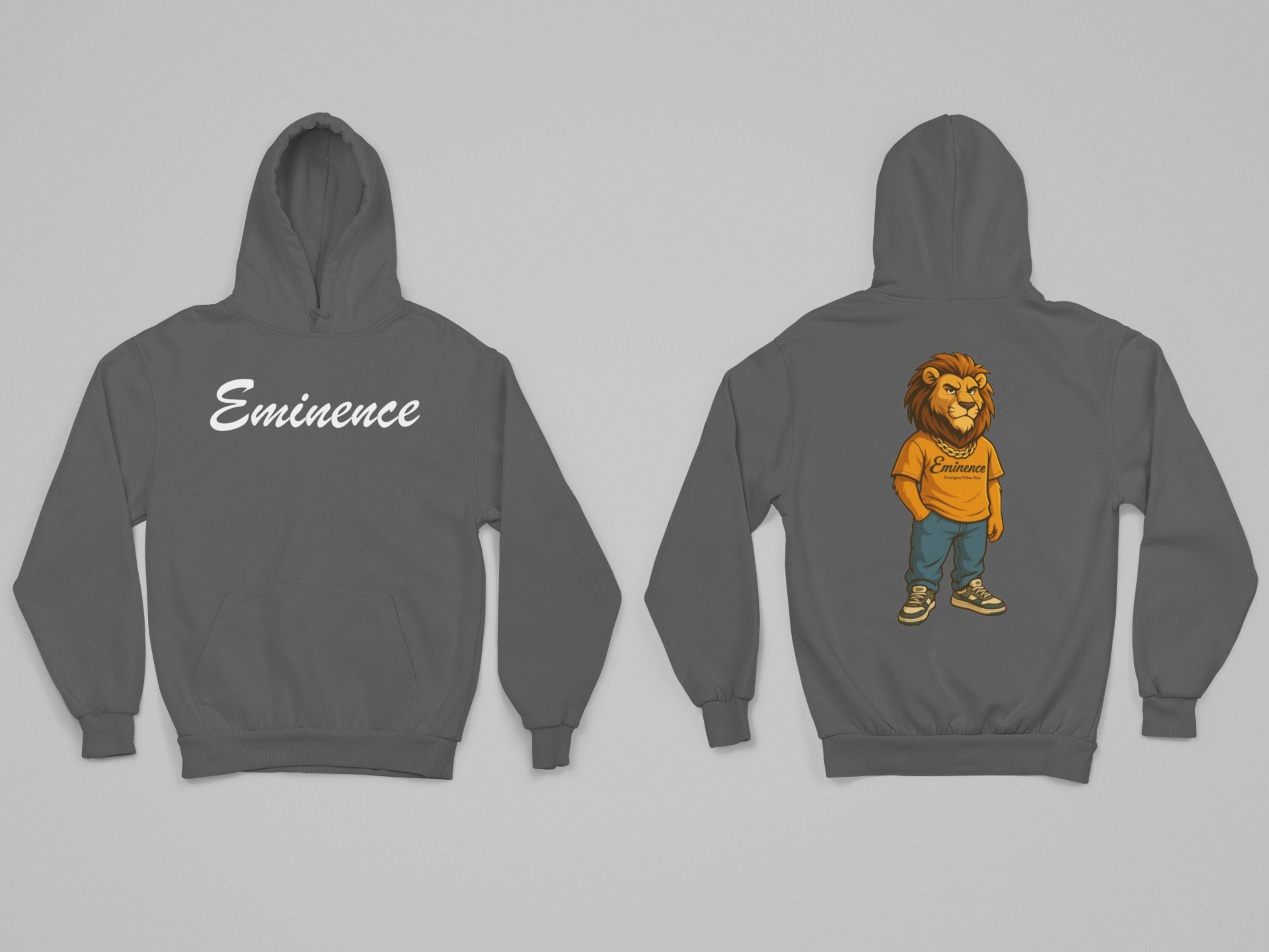 Cartoon Eminence Lion Hoodie | Bold Streetwear Hoodie | Eminence Clothing