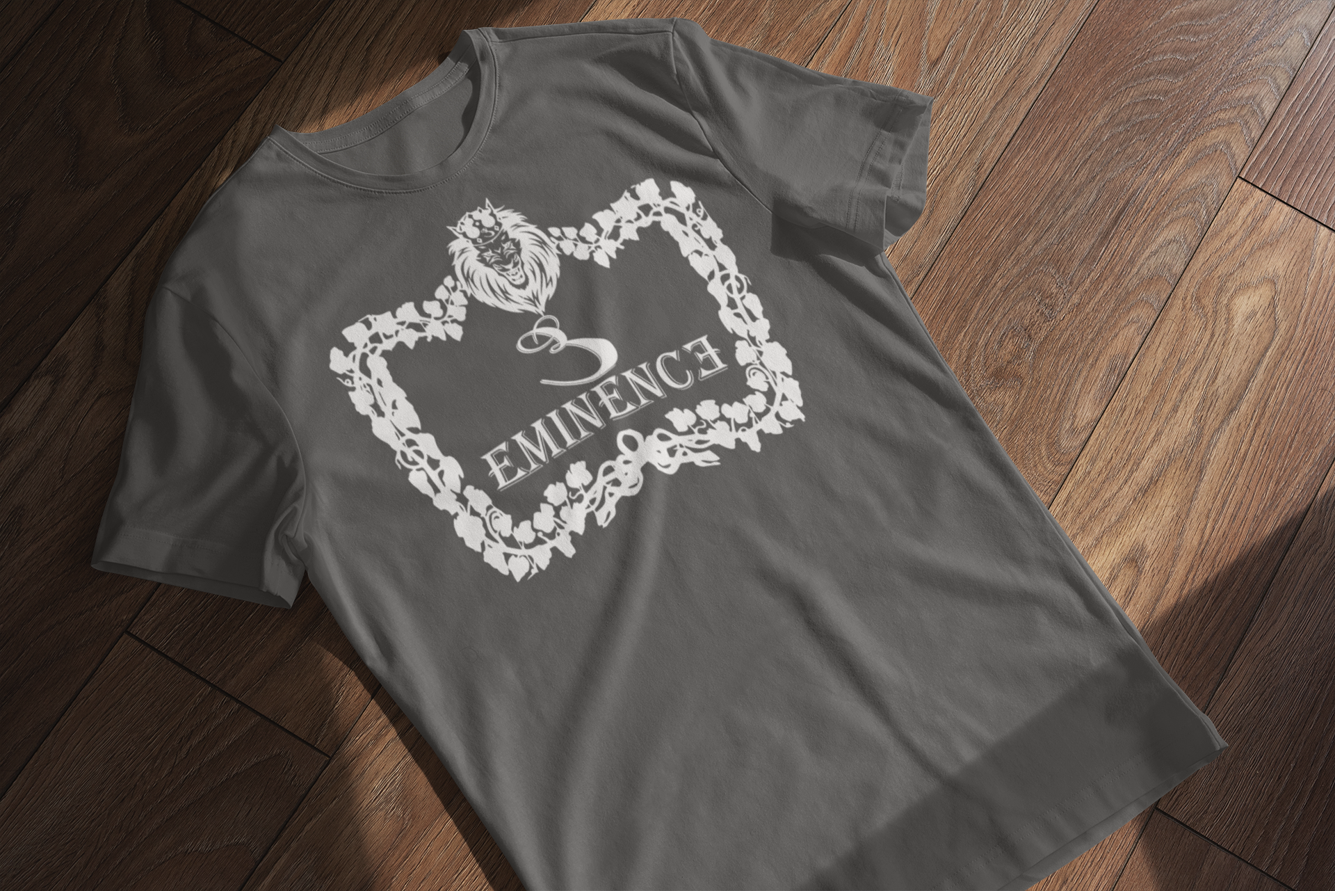 Eminence Lion Wreath T-Shirt - Bold Graphic Tee | Eminence Clothing