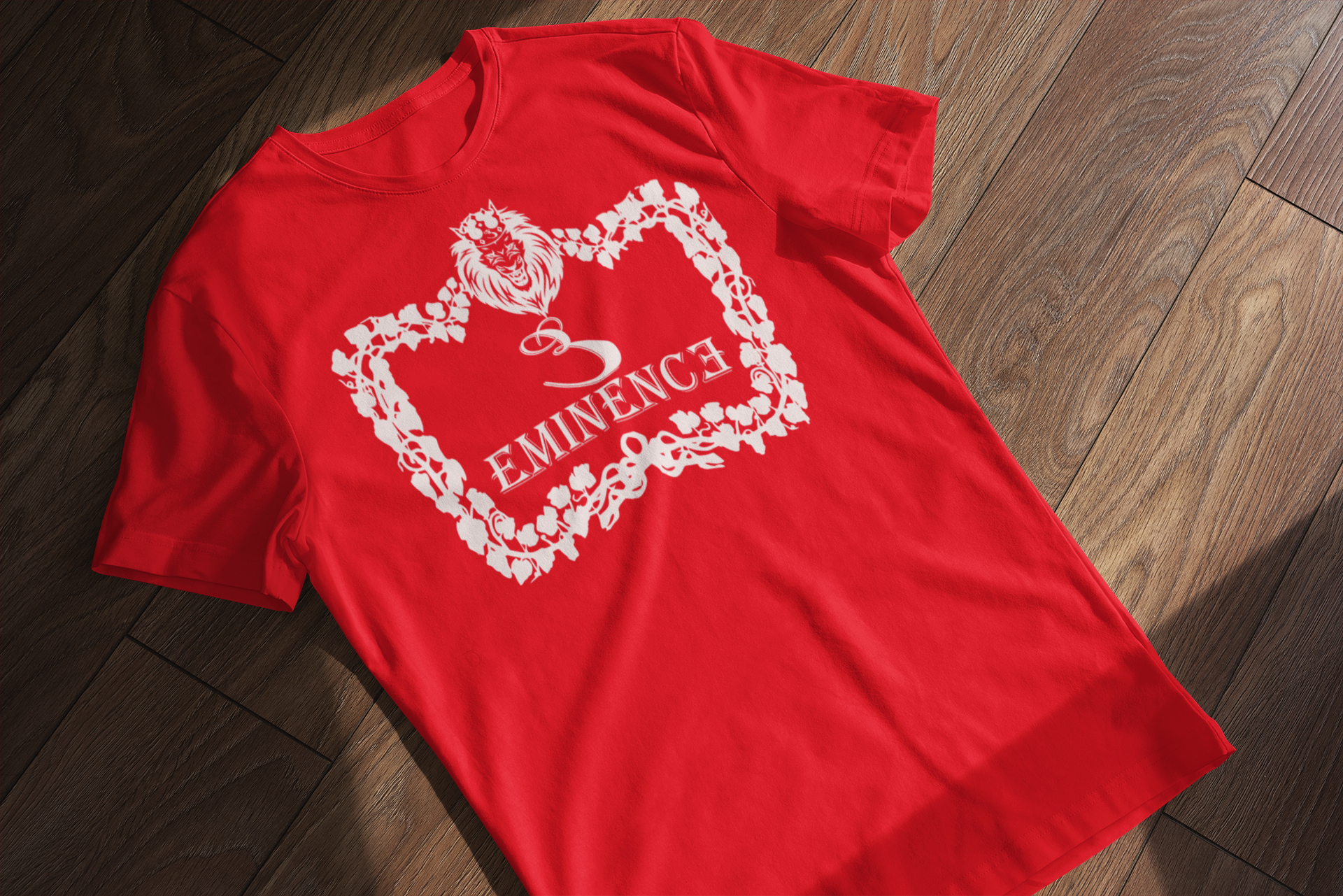 Eminence Lion Wreath T-Shirt - Bold Graphic Tee | Eminence Clothing