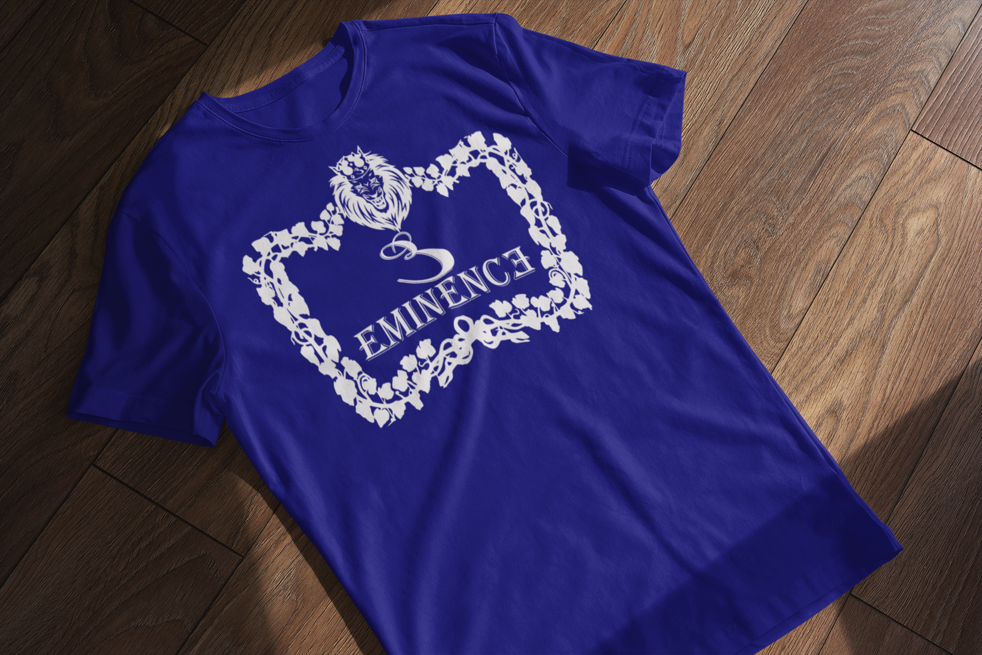 Eminence Lion Wreath T-Shirt - Bold Graphic Tee | Eminence Clothing