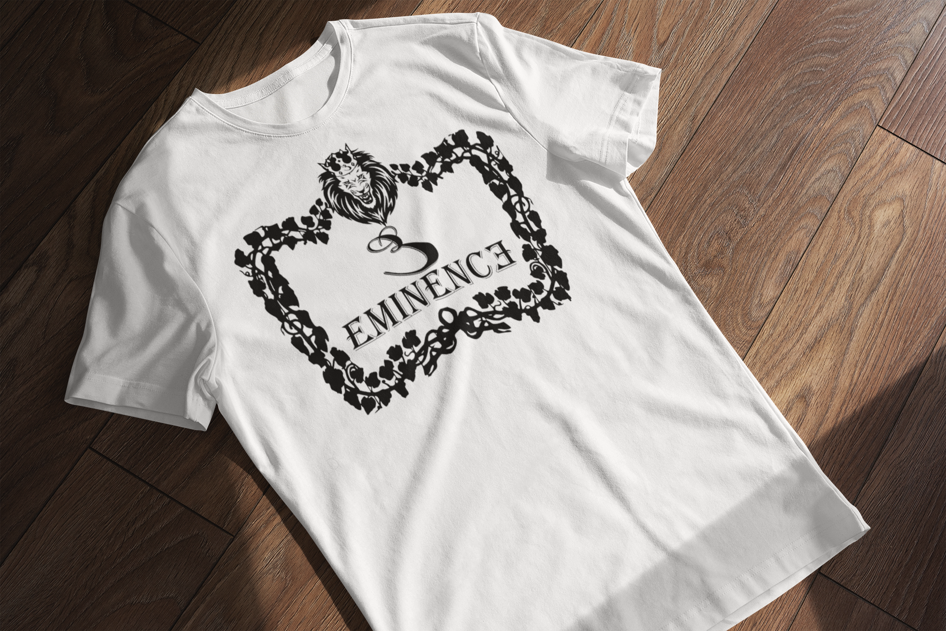 Eminence Lion Wreath T-Shirt - Bold Graphic Tee | Eminence Clothing