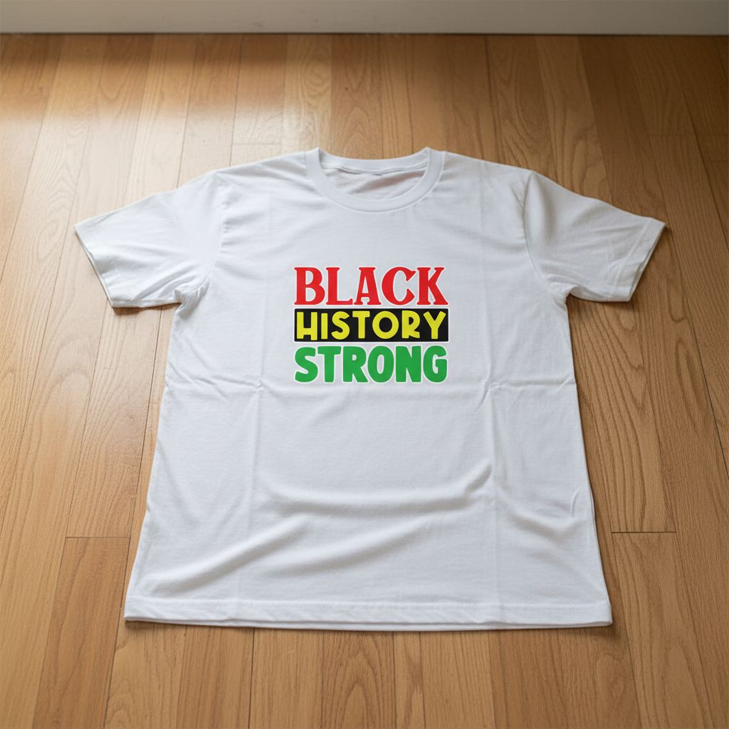 Black History Strong White T-Shirt