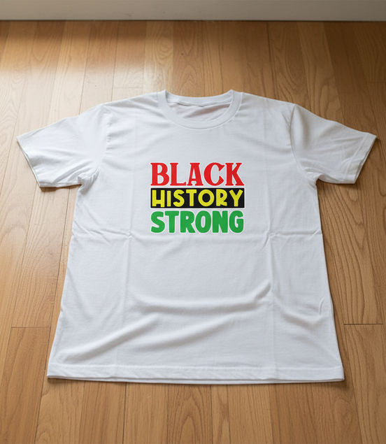 Black History Strong White T-Shirt