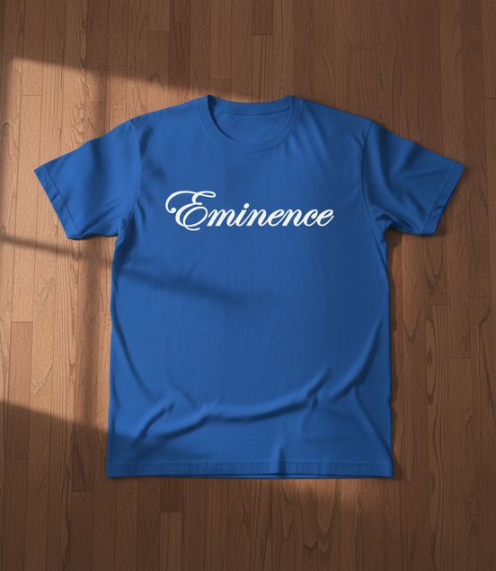 Eminence White Lioness Royal Blue T-Shirt Front