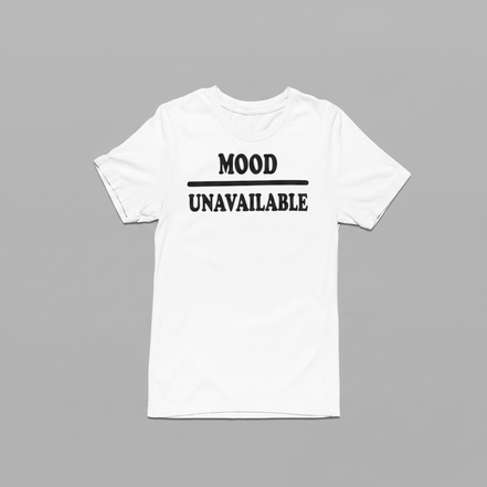 Mood – Unavailable - White/Black - Front View
