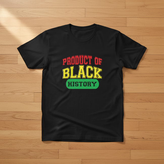 Product of Black History Black T-Shirt