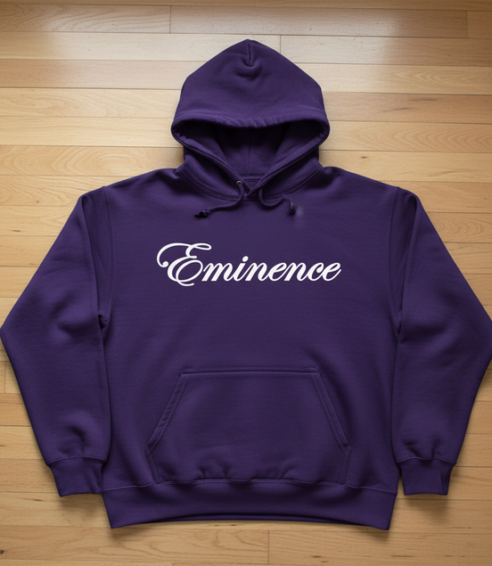 Eminence White Lioness Purple Hoodie Front