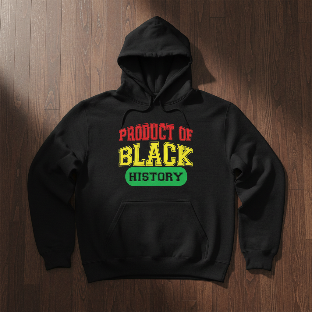 Product of Black History Black Hoodie