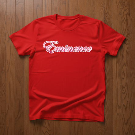 Eminence Pink Rose Lioness Red T-Shirt Front