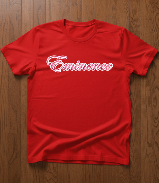 Eminence Pink Rose Lioness Red T-Shirt Front