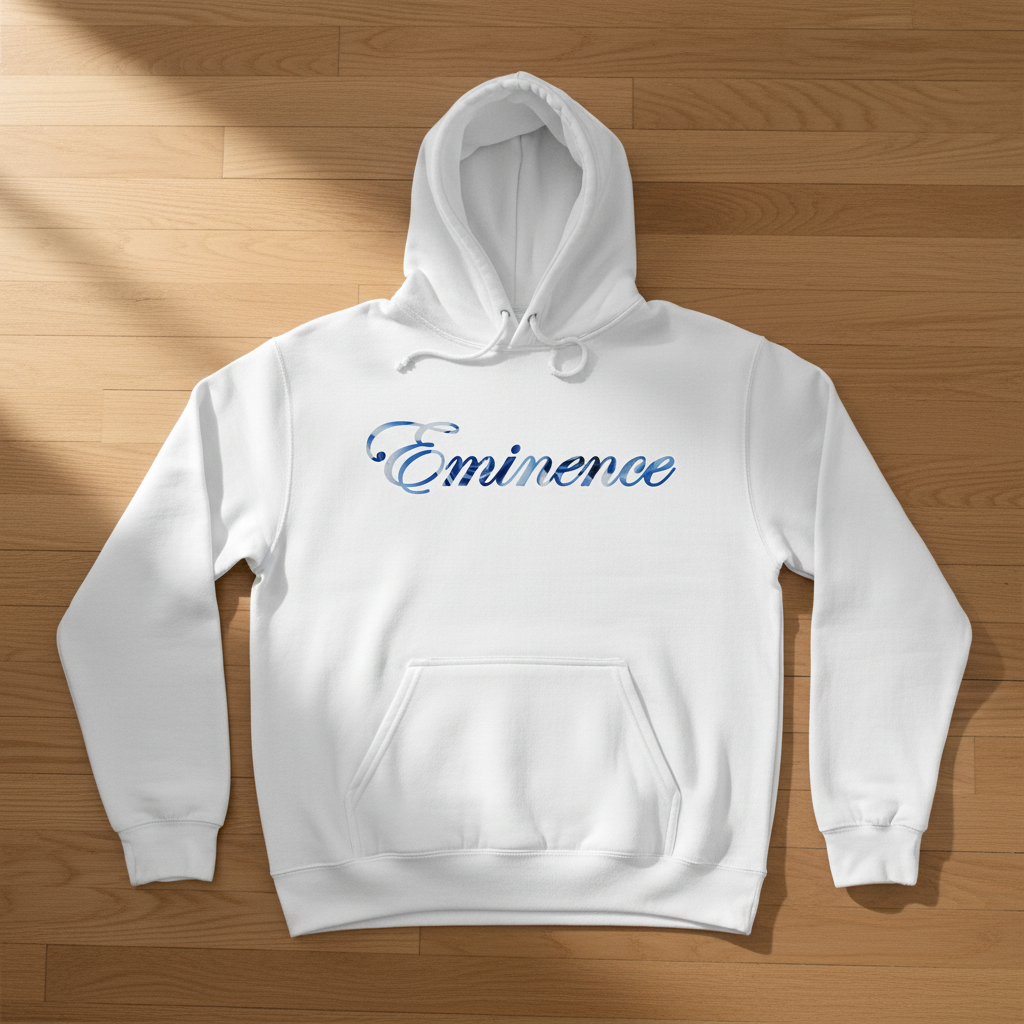 Eminence Blue Rose Lioness White Hoodie Front