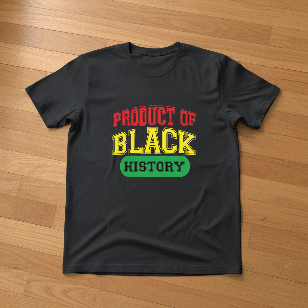 Product of Black History Gray T-Shirt