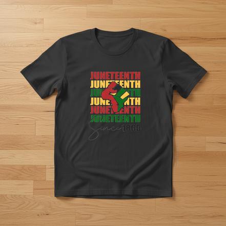 Juneteenth Since 1865 Gray T-Shirt