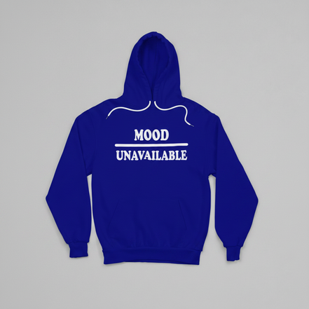 Mood – Unavailable Hoodie - Navy/White - Front View