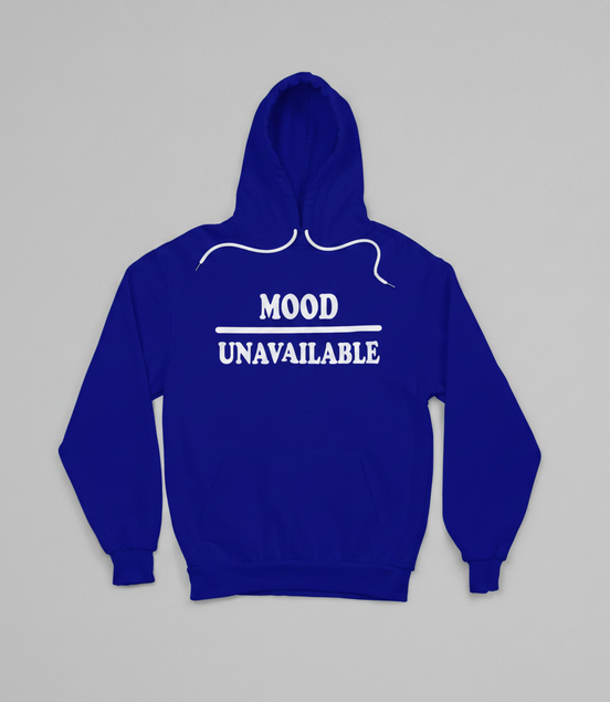 Mood – Unavailable Hoodie - Navy/White - Front View