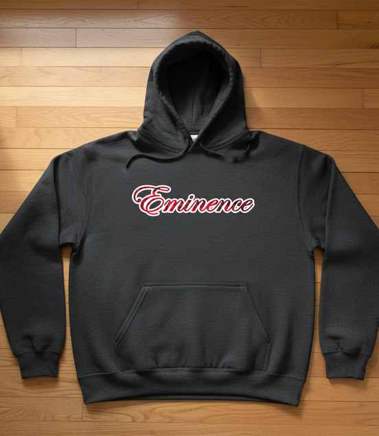 Eminence Red Rose Lioness Gray Hoodie Front