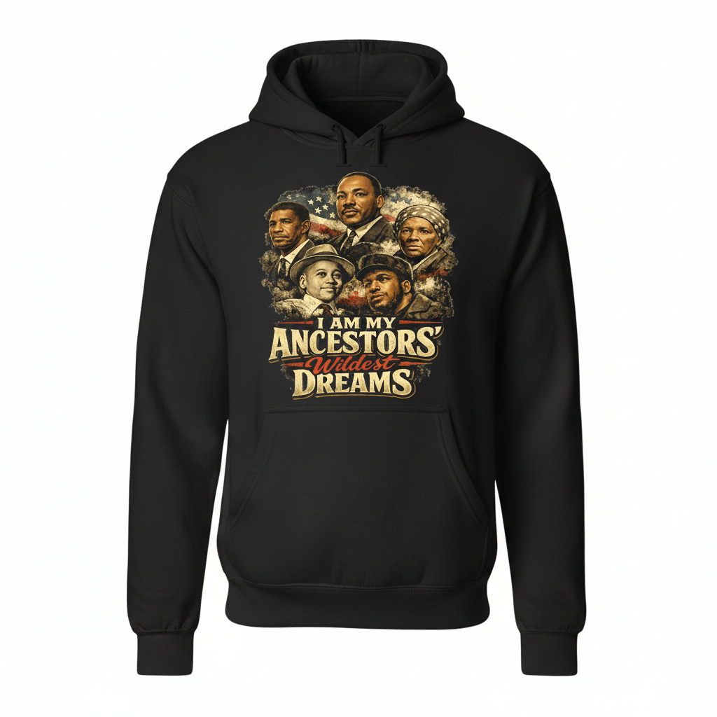 I Am My Ancestors' Wildest Dreams Black Hoodie