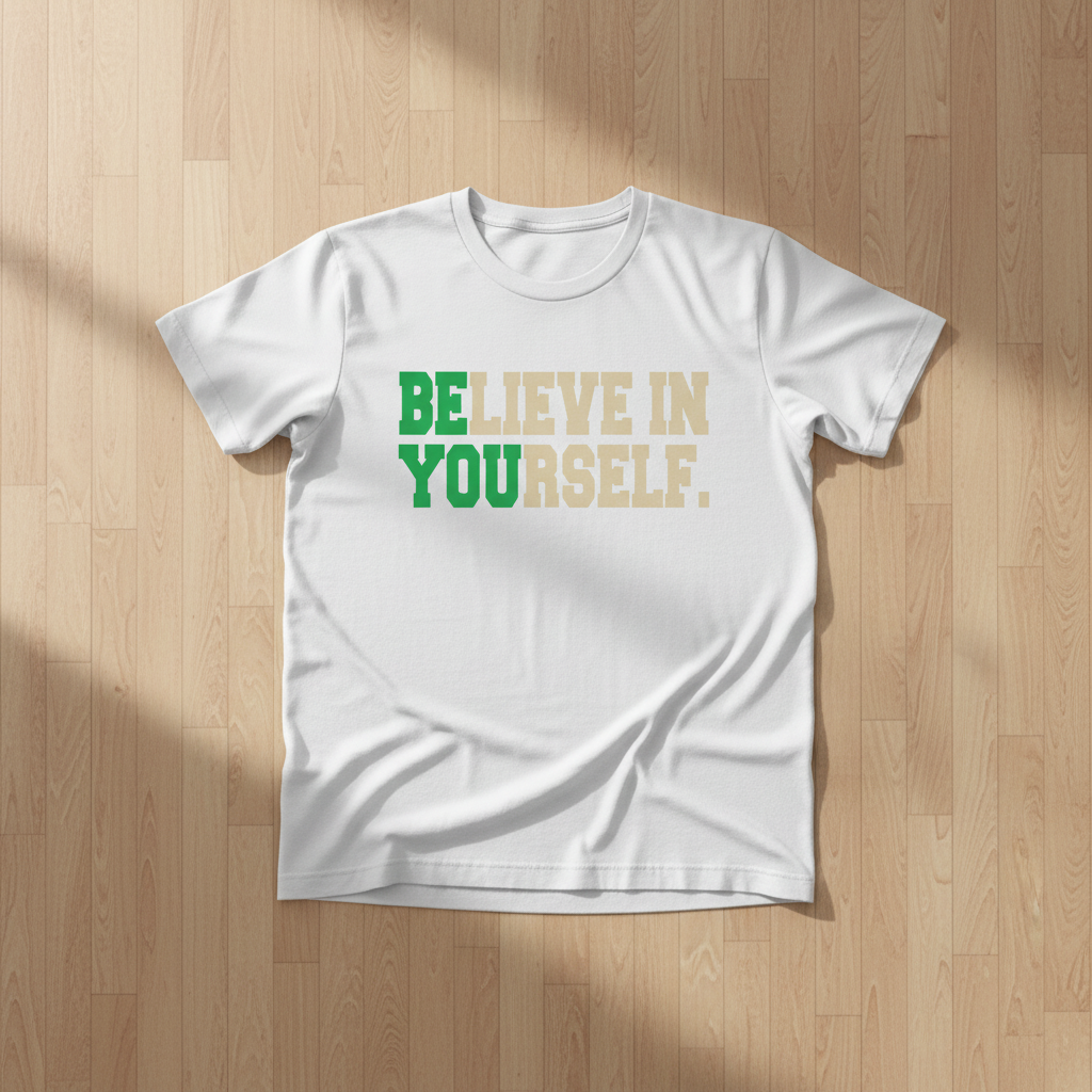 Believe in Yourself White T-Shirt
