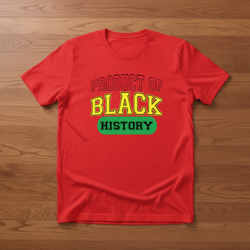 Product of Black History Red T-Shirt