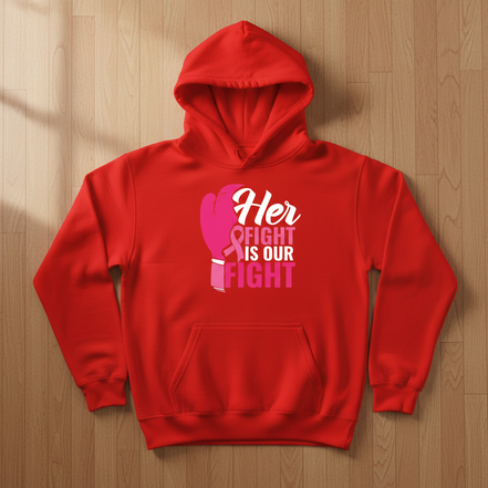 Her Fight Is Our Fight Red Hoodie