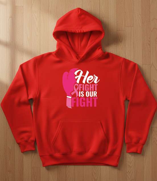 Her Fight Is Our Fight Red Hoodie