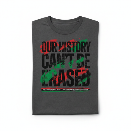 Our History Can't Be Erased Graphic Tee - Dark Gray