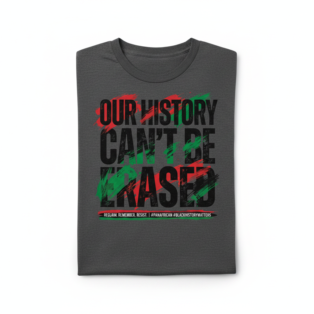 Our History Can't Be Erased Graphic Tee - Dark Gray