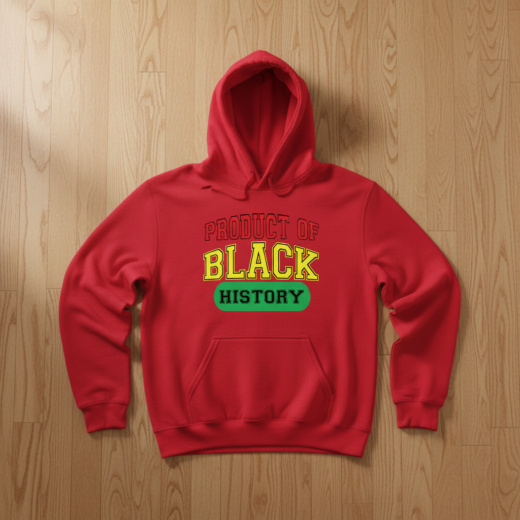 Product of Black History Red Hoodie