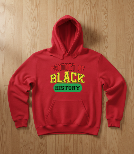 Product of Black History Red Hoodie