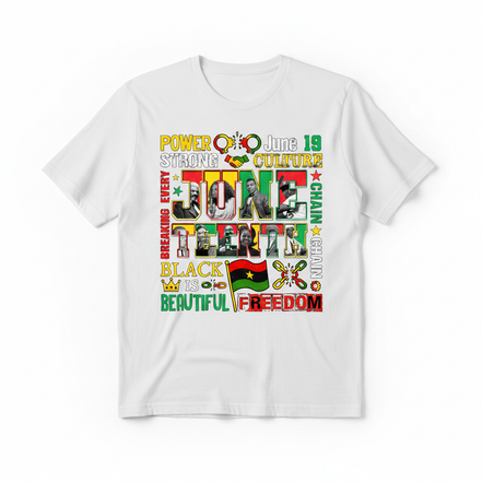 Juneteenth Power Culture Graphic Tee - White
