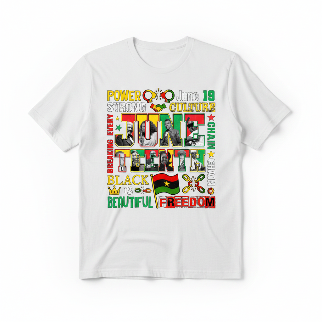 Juneteenth Power Culture Graphic Tee - White