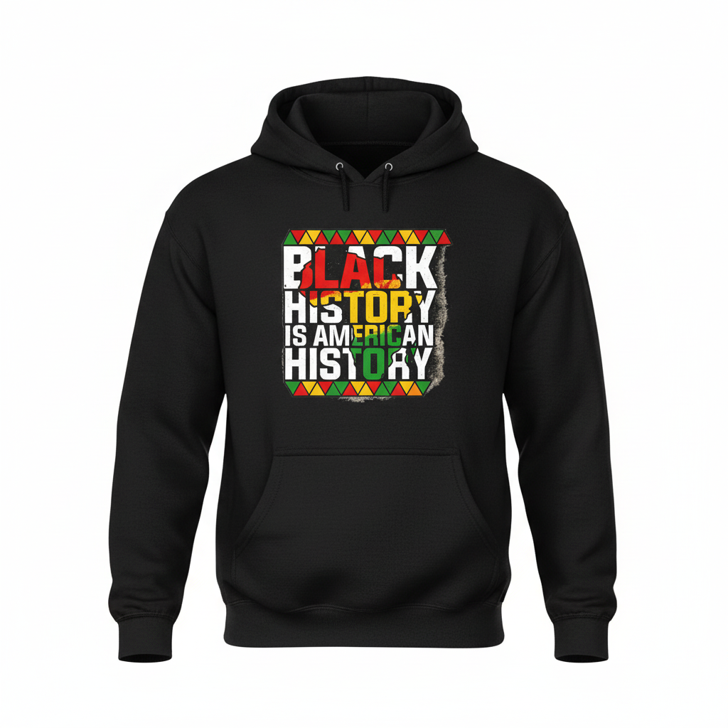 Black History is American History Black Hoodie