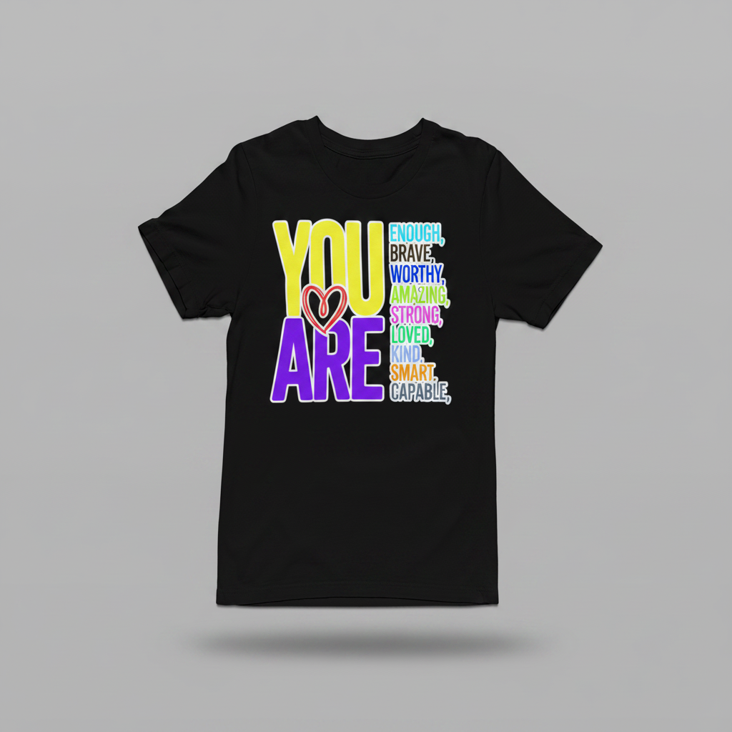 You Are Tee - Black - Front View