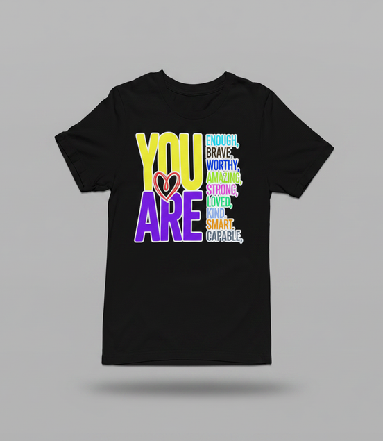 You Are Tee - Black - Front View