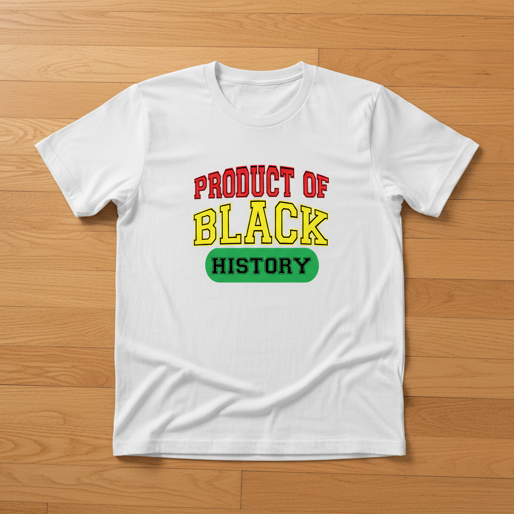 Product of Black History White T-Shirt