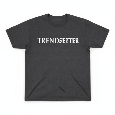 Trendsetter White Graphic Tee - Dark Gray