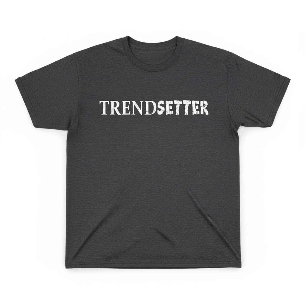 Trendsetter White Graphic Tee - Dark Gray
