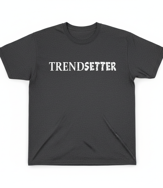 Trendsetter White Graphic Tee - Dark Gray
